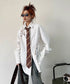 Lace Switch Stripe Blouse